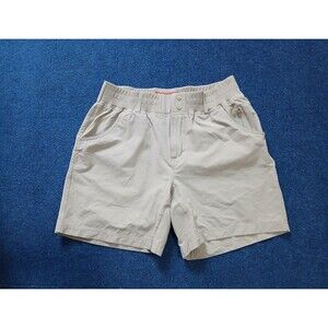 Simms Fishing Women Shorts Tan Zipper pocket Medium